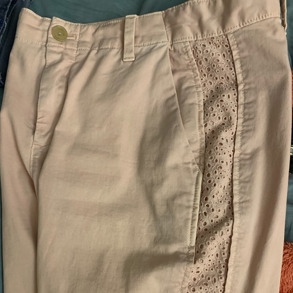 Gap girlfriend chinos light pink eyelet details - Picture 3 of 3